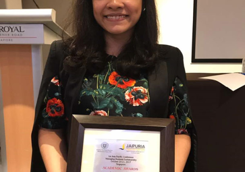 VU Lecturer Racheal Louis Vincent Wins Best Paper Award at Asia-Pacific Conference