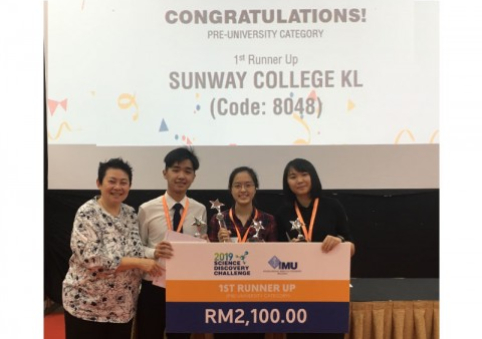 A-Levels Students Shone at IMU Science Discovery Challenge 2019