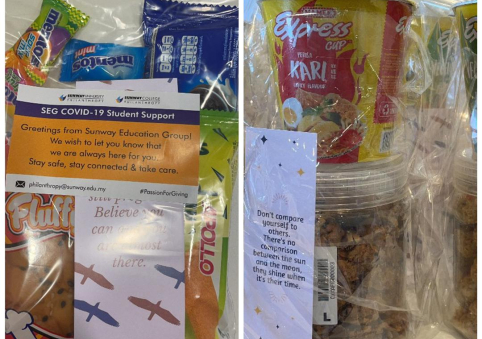 Special Care Packs for Sunway Students