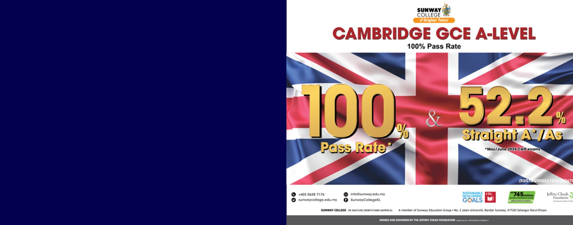 Achieve A-Level Excellence at Sunway College